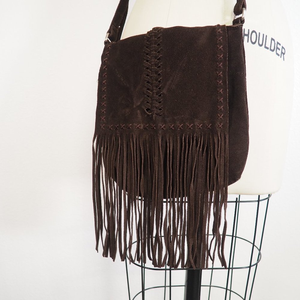 The Limited Leather Crossbody Fringe Purse Bag